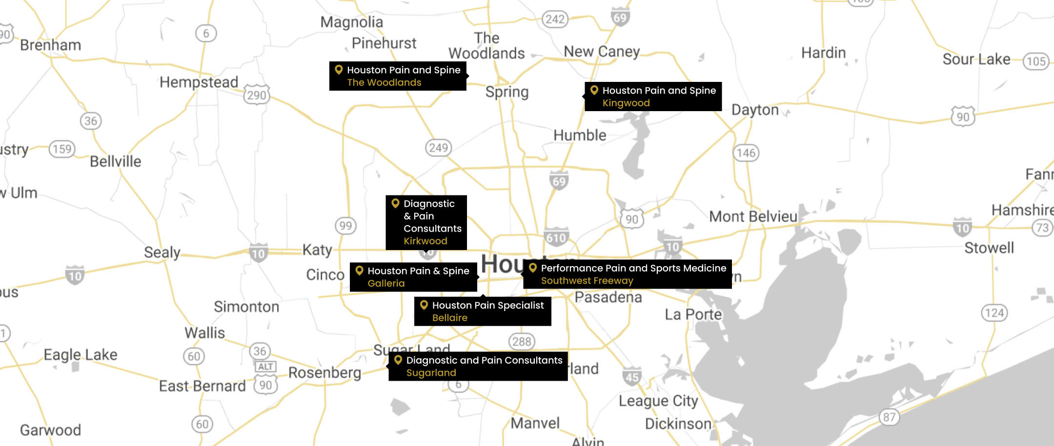 Pain Management And Other Specialties Map (2)